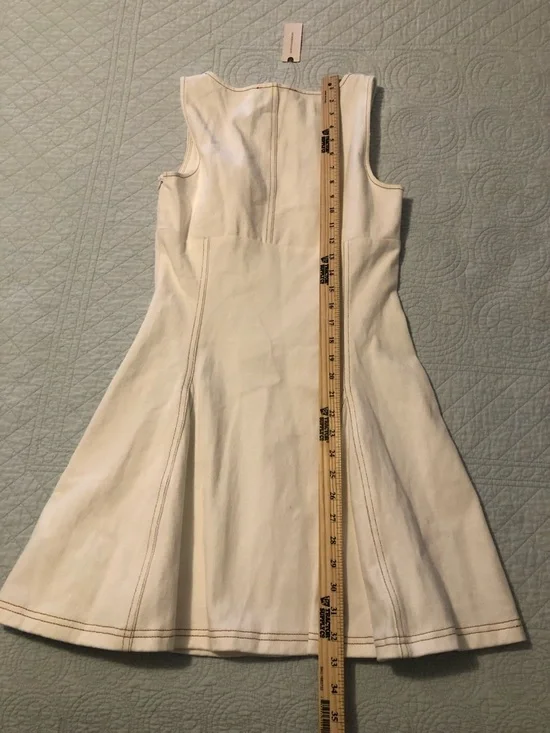 Anthropologie En Saison sleeveless fit and flare denim dress. Size medium. NWT - Picture 11 of 11